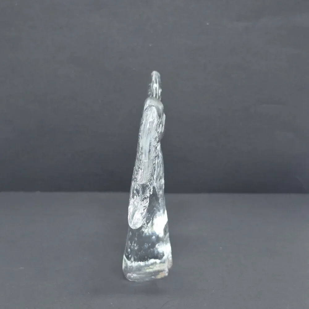 VTG Kosta Boda Swedish Art Glass Textured Angel Figurine By Bertil Vallien 5½